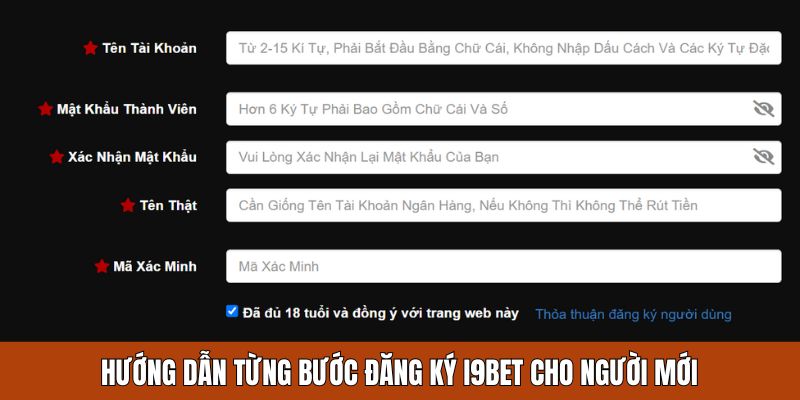 Hướng dẫn những bước đăng ký I9BET cơ bản cho người mới